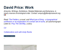 Tablet Screenshot of davidpricework.org